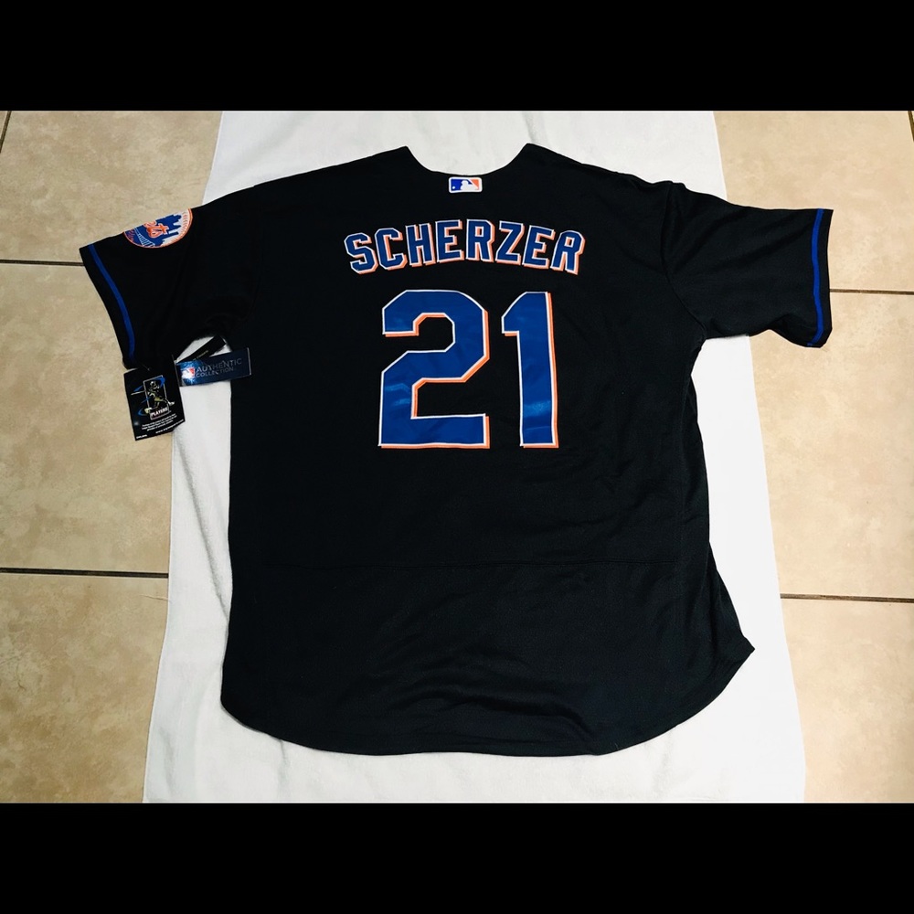 Max Scherzer NY METS STITCHED MLB JERSEY ADULT SIZE MEDIUM -BRAND NEW